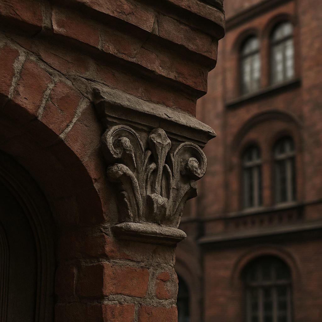 Detal architektoniczny zabytkowej kamienicy zarządzanej we Wrocławiu