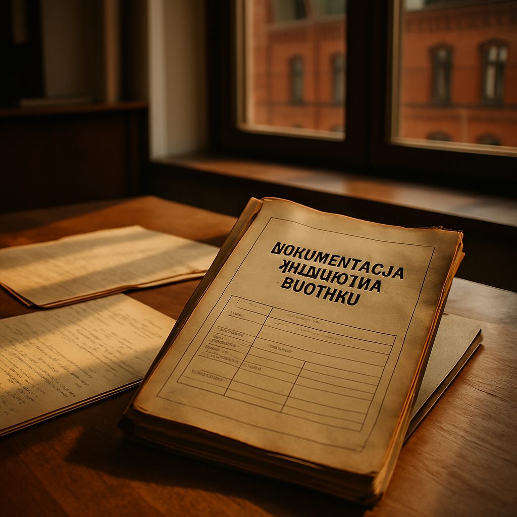 Dokumentacja techniczna starej kamienicy prowadzona przez zarządcę we Wrocławiu