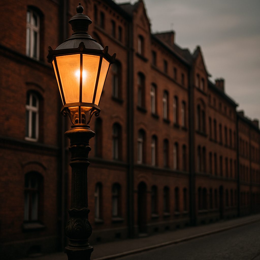 Zarządca nieruchomości Wrocław Brochów – zabudowa dawnej dzielnicy kolejowej o zmierzchu
